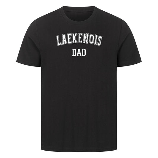 Premium T-Shirt "Laekenois - DAD" Schwarz – hunde-shirt.de