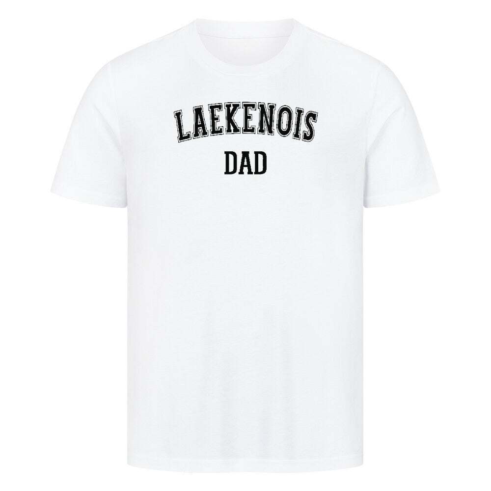Premium T-Shirt "Laekenois - DAD" Weiß – hunde-shirt.de