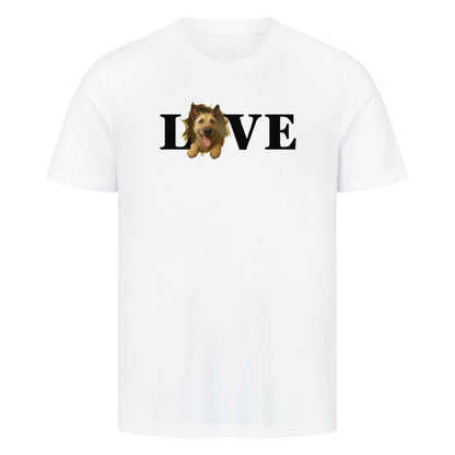 Premium T-Shirt "Laekenois - LOVE" Weiß – hunde-shirt.de