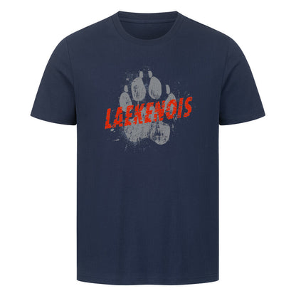 Premium T-Shirt "Laekenois - Paw" French Navy – hunde-shirt.de