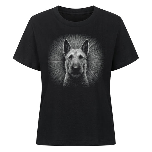 Premium Damen Shirt "Laekenois - Shine" Schwarz – hunde-shirt.de