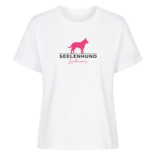 Premium Damen Shirt "Laekenois - Seelenhund" Weiß – hunde-shirt.de