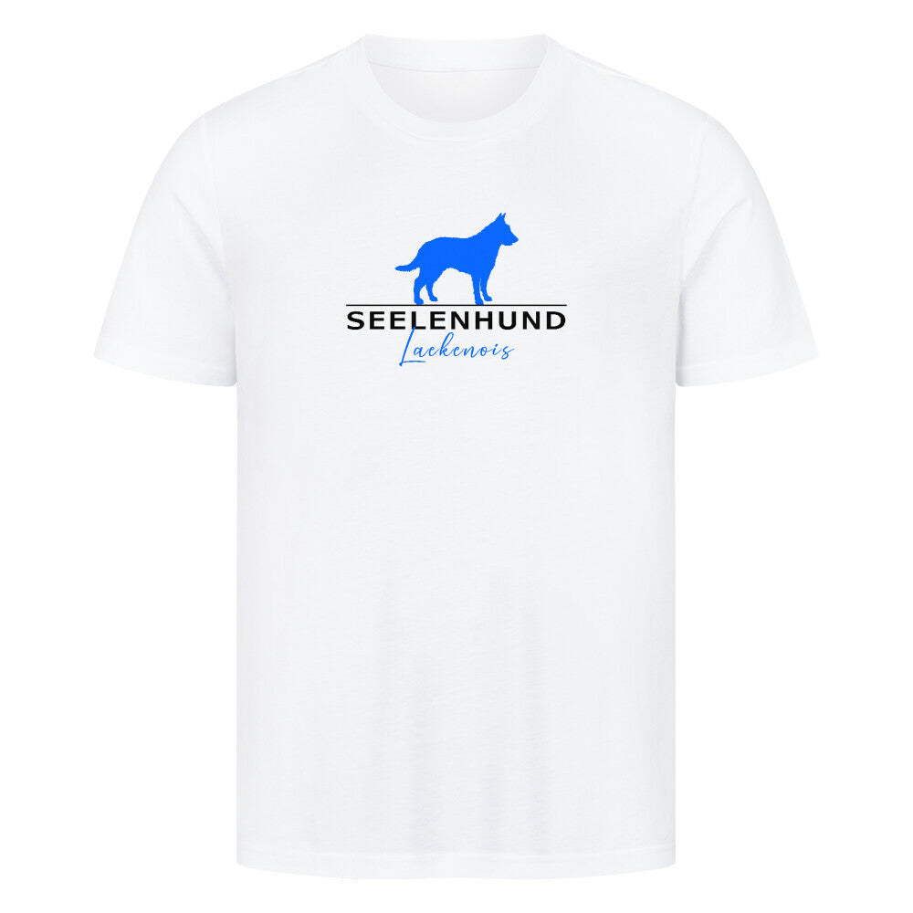 Premium T-Shirt "Laekenois - Seelenhund" Weiß – hunde-shirt.de