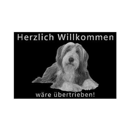 Fußmatte "Bearded Collie - Übertrieben II" – hunde-shirt.de