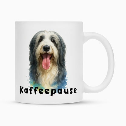 Tasse "Bearded Collie - Kaffeepause" – hunde-shirt.de