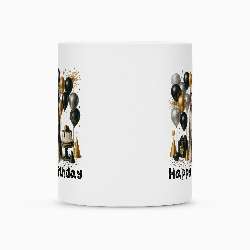 Tasse "Bearded Collie - Happy Birthday" – hunde-shirt.de