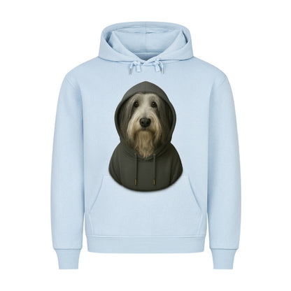 Premium Hoodie "Bearded Collie - Hooded" Babyblau – hunde-shirt.de