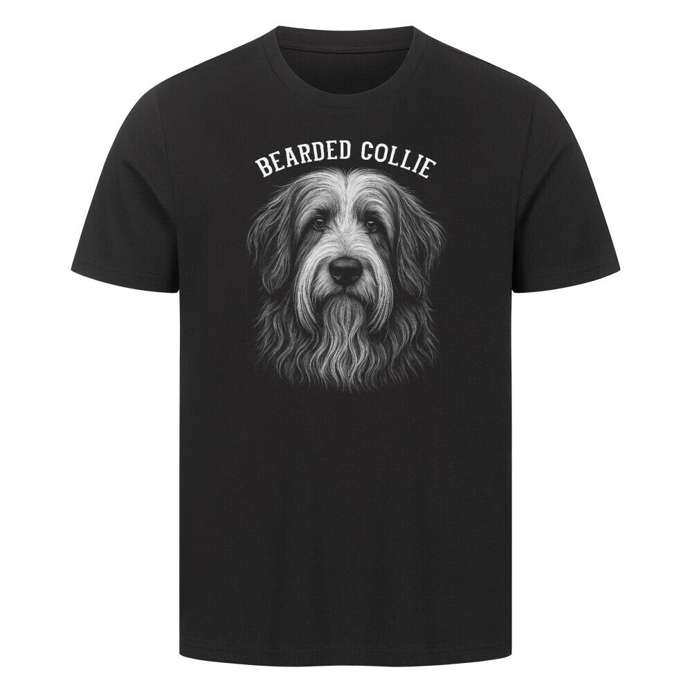 Premium T-Shirt "Bearded Collie - Pure-Edition" Schwarz – hunde-shirt.de