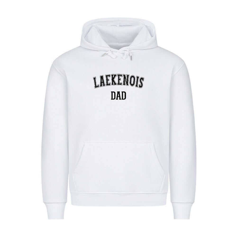 Premium Hoodie "Laekenois - DAD" Weiß – hunde-shirt.de
