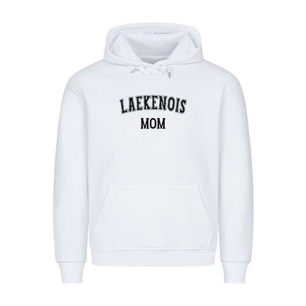 Premium Hoodie "Laekenois - MOM" Weiß – hunde-shirt.de