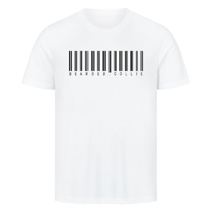 Premium T-Shirt "Bearded Collie - Scan" Weiß – hunde-shirt.de