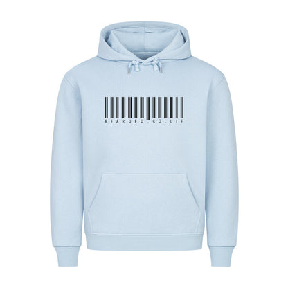 Premium Hoodie "Bearded Collie - Scan" Babyblau – hunde-shirt.de