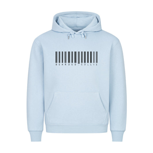 Premium Hoodie "Bearded Collie - Scan" Babyblau – hunde-shirt.de