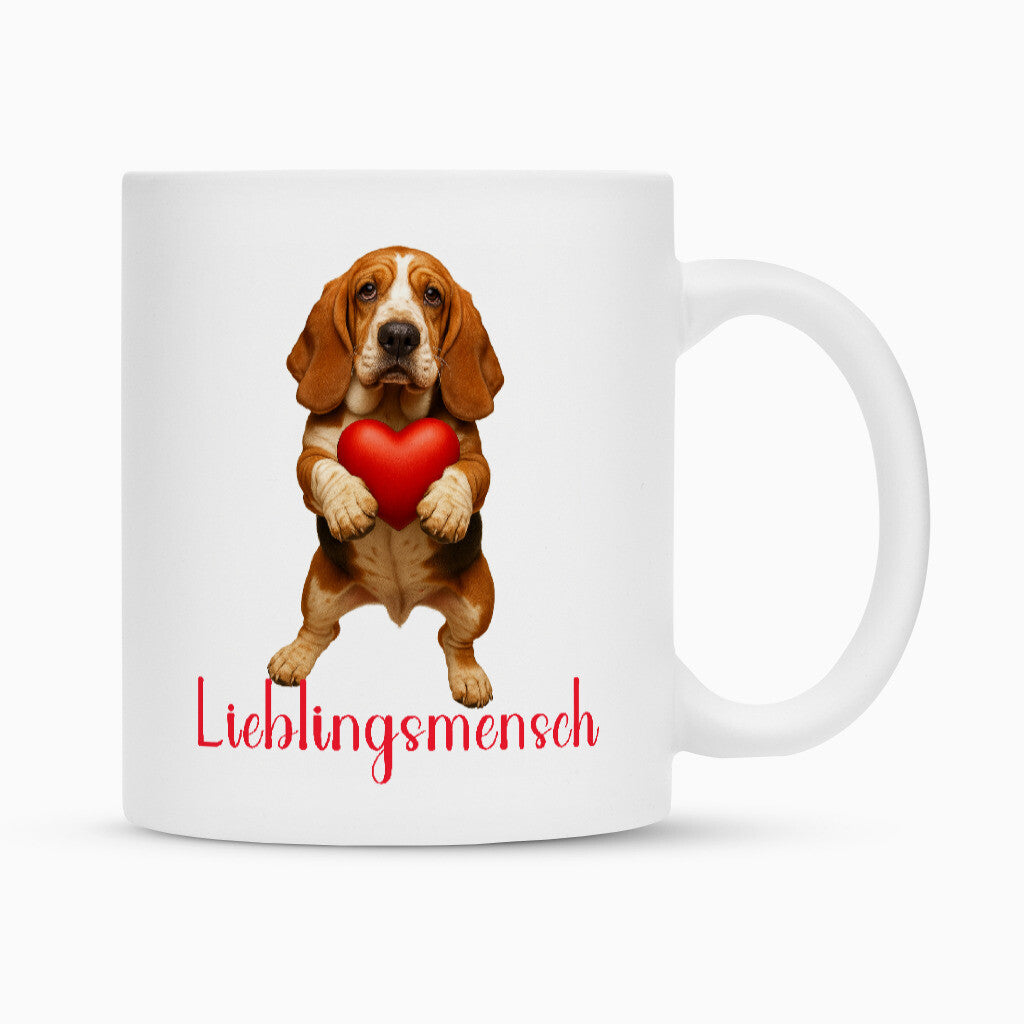 Tasse "Basset - Lieblingsmensch" – hunde-shirt.de