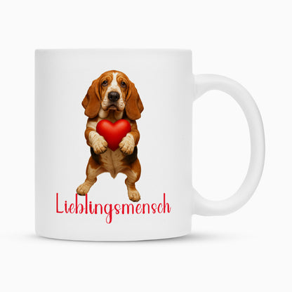 Tasse "Basset - Lieblingsmensch" – hunde-shirt.de