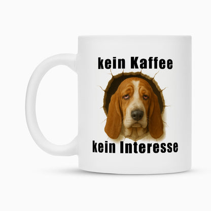Tasse "Basset - kein Kaffee..." Weiß – hunde-shirt.de