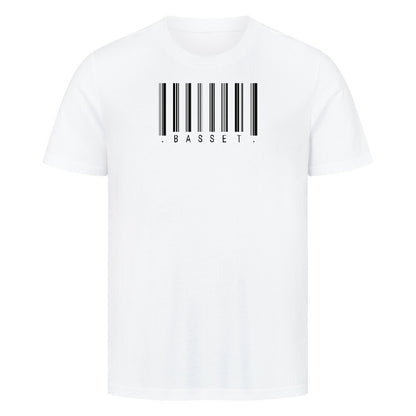 Premium T-Shirt "Basset - Scan" Weiß – hunde-shirt.de