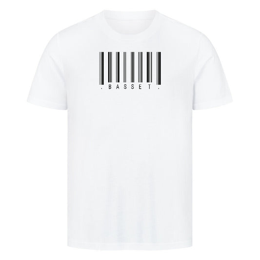 Premium T-Shirt "Basset - Scan" Weiß – hunde-shirt.de