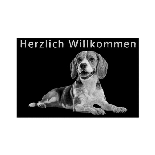 Fußmatte "Beagle - Willkommen" – hunde-shirt.de