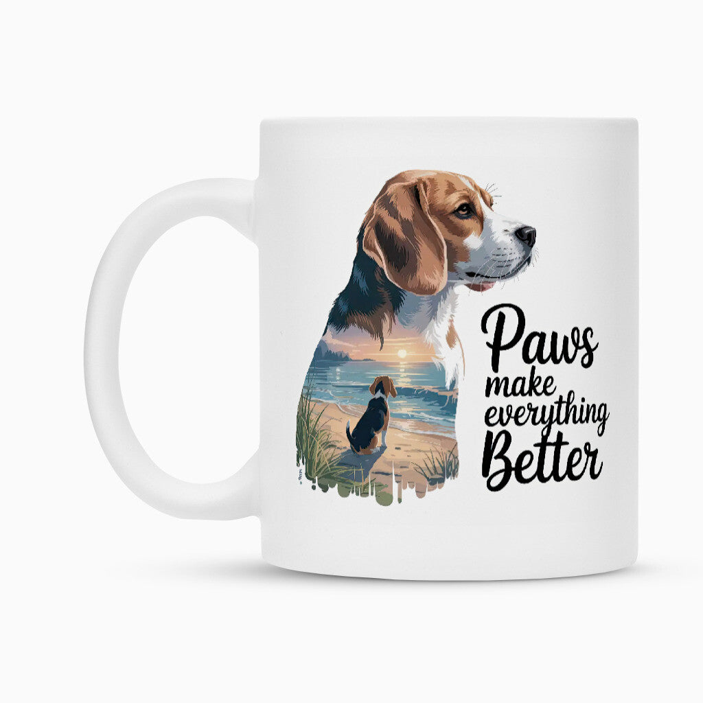 Tasse "Beagle - Better..." Weiß – hunde-shirt.de