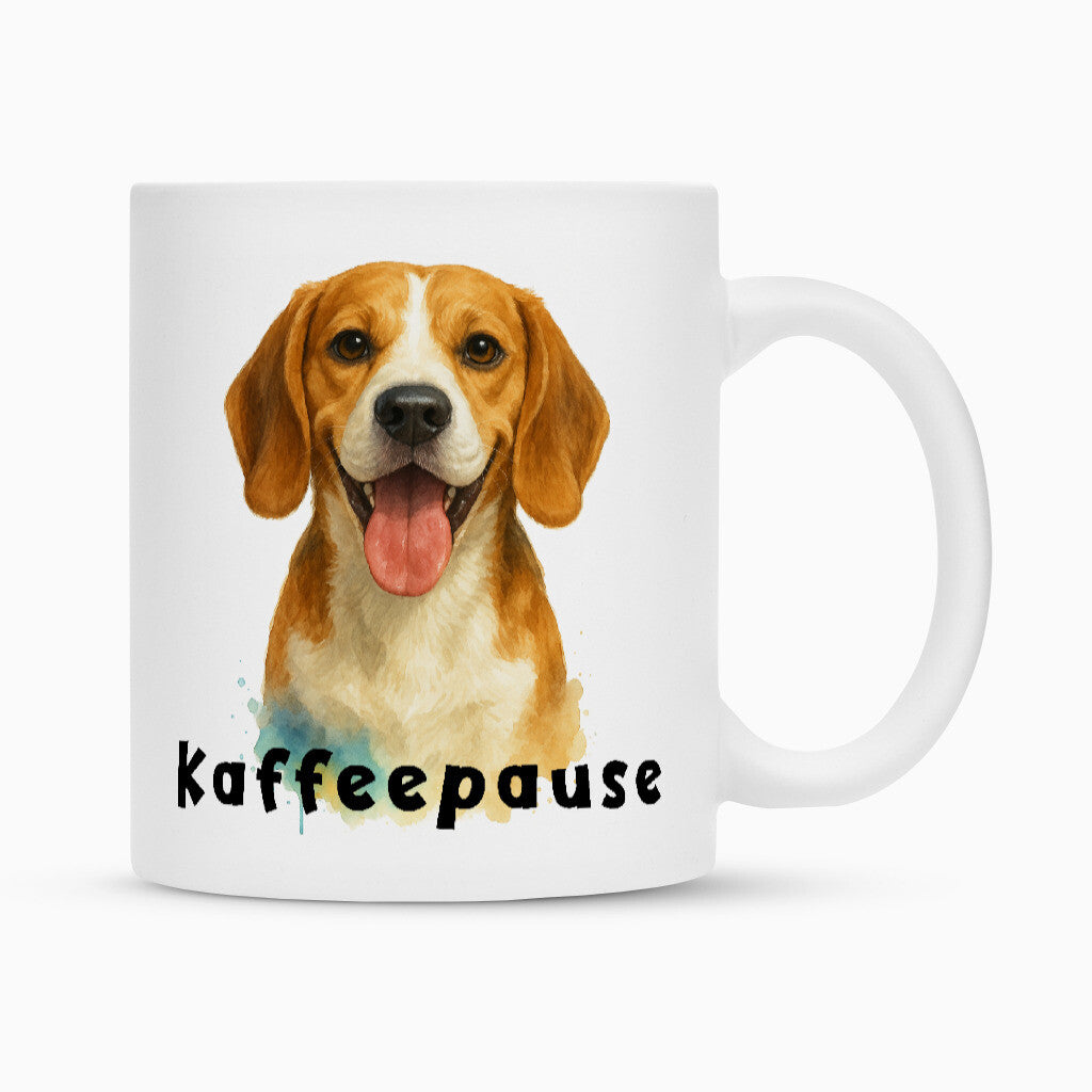 Tasse "Beagle - Kaffeepause" – hunde-shirt.de