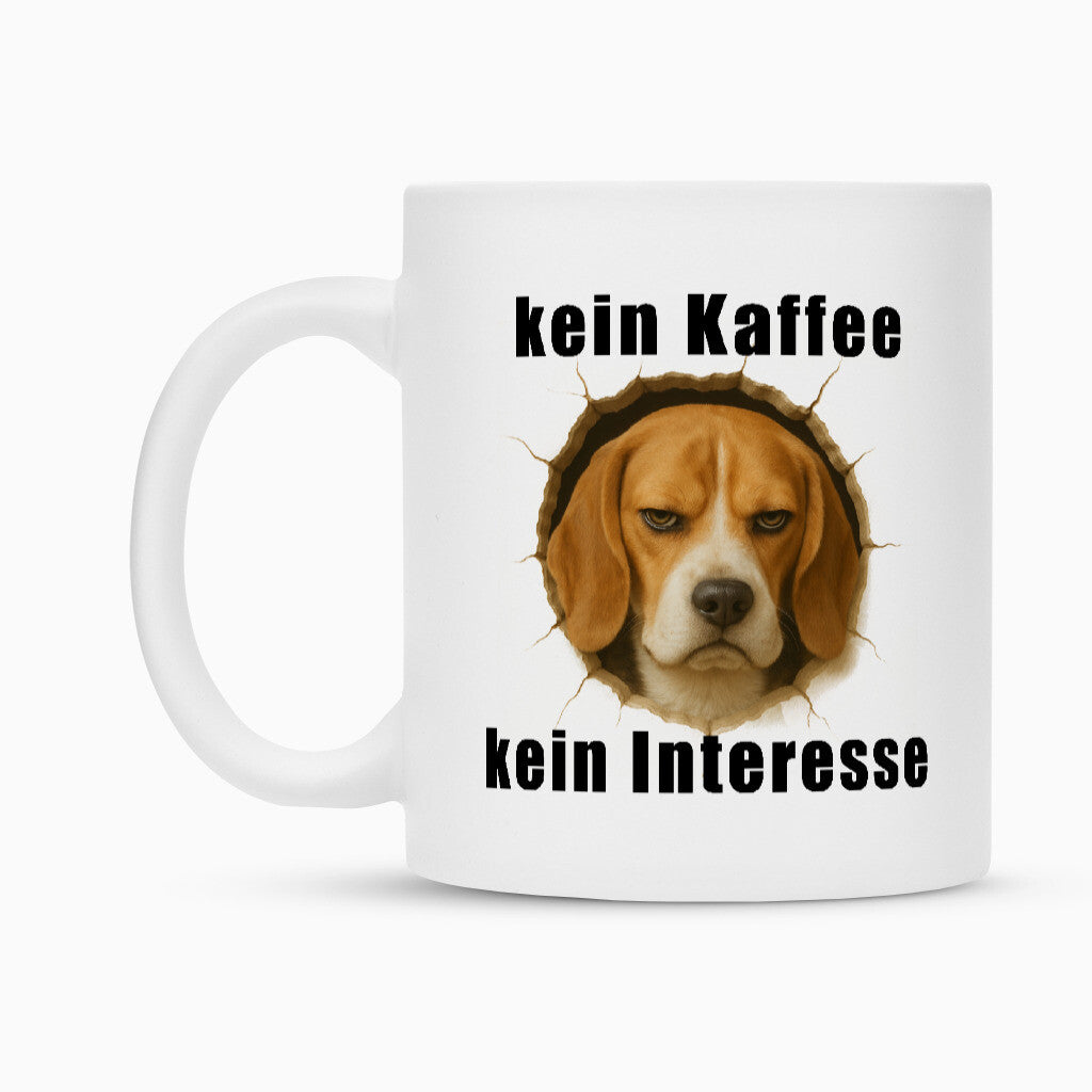 Tasse "Beagle - kein Kaffee..." Weiß – hunde-shirt.de