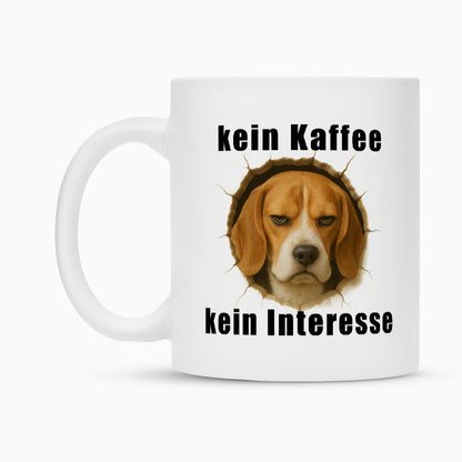 Tasse "Beagle - kein Kaffee..." Weiß – hunde-shirt.de