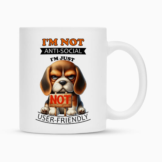 Tasse "Beagle - Anti-Social" – hunde-shirt.de