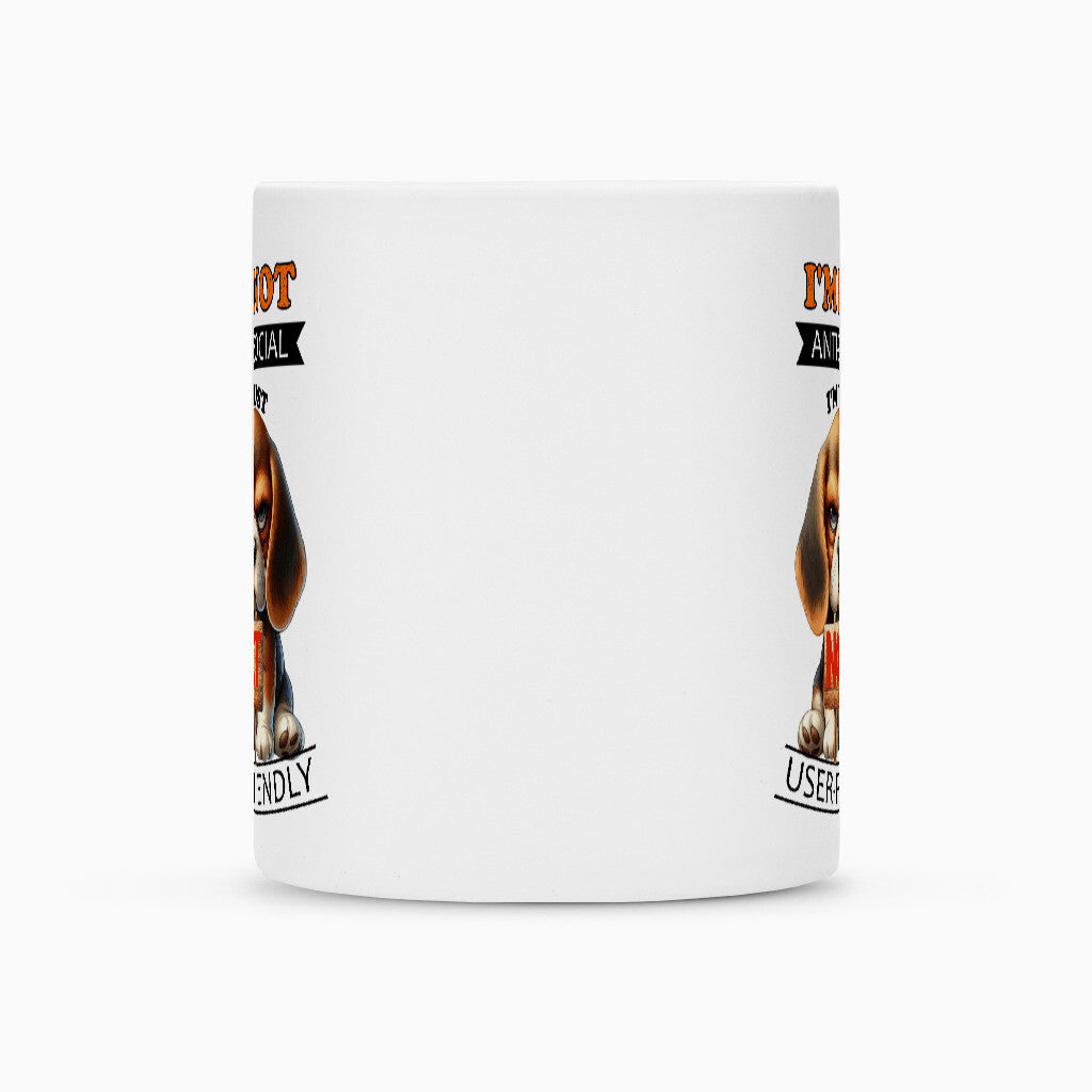 Tasse "Beagle - Anti-Social" – hunde-shirt.de