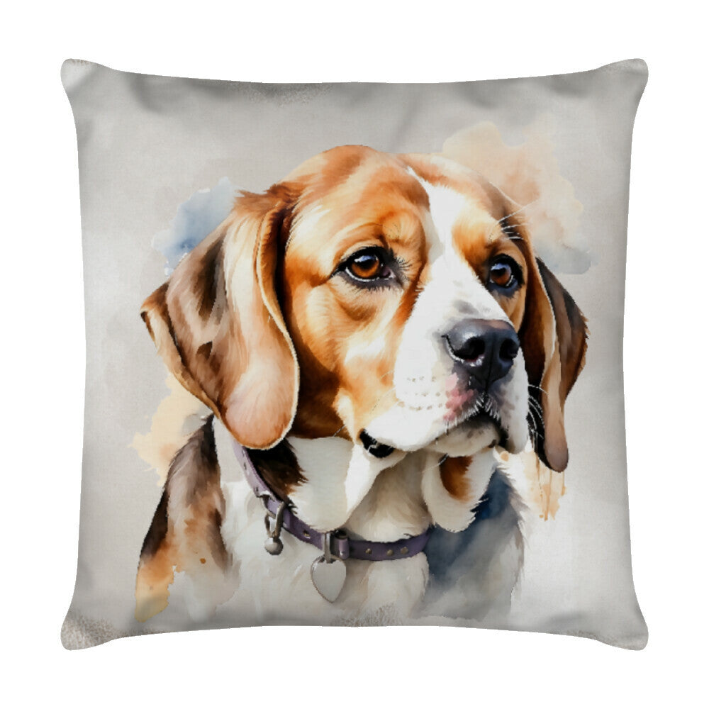 Kissen "Beagle - Träumer" Weiß – hunde-shirt.de