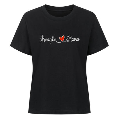 Premium Damen Shirt "Beagle - Mama" Schwarz – hunde-shirt.de