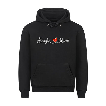 Premium Hoodie "Beagle - Mama" Schwarz – hunde-shirt.de