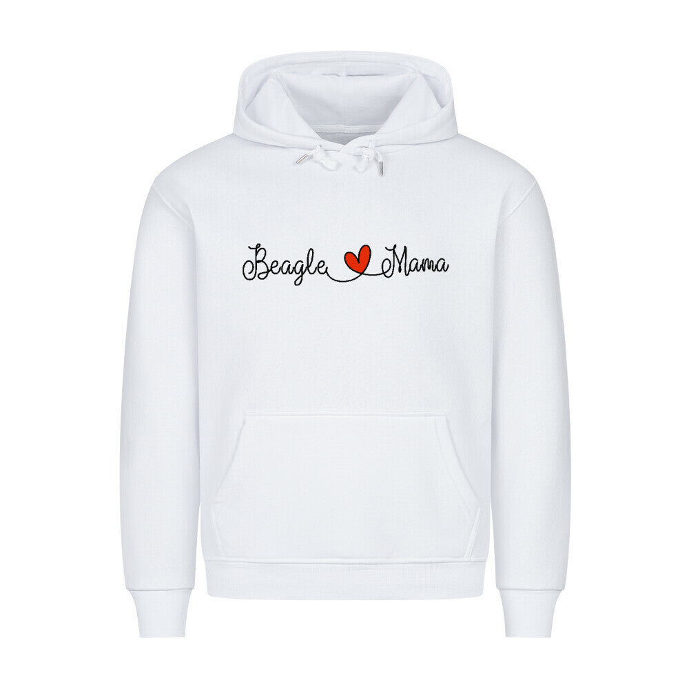 Premium Hoodie "Beagle - Mama" Weiß – hunde-shirt.de