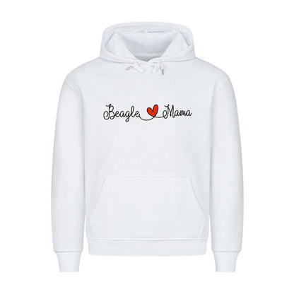Premium Hoodie "Beagle - Mama" Weiß – hunde-shirt.de