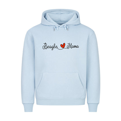 Premium Hoodie "Beagle - Mama" Babyblau – hunde-shirt.de