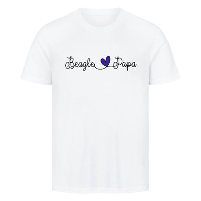 Premium T-Shirt "Beagle - Papa" Weiß – hunde-shirt.de