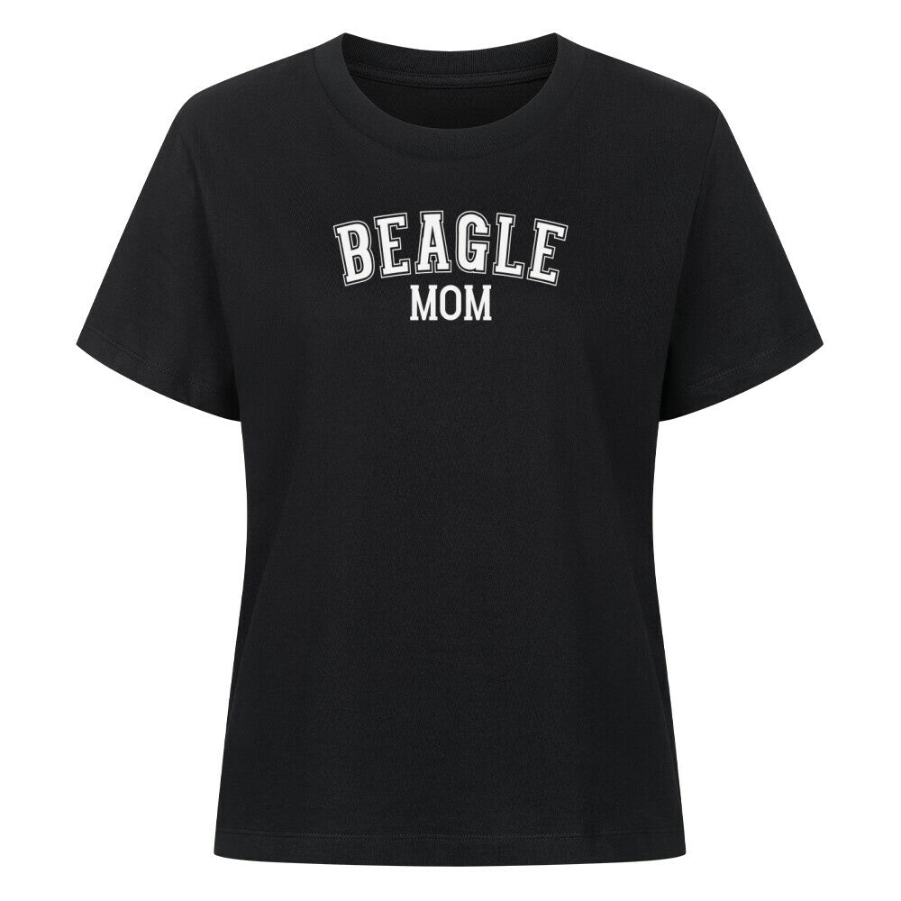 Premium Damen Shirt "Beagle - MOM" Schwarz – hunde-shirt.de