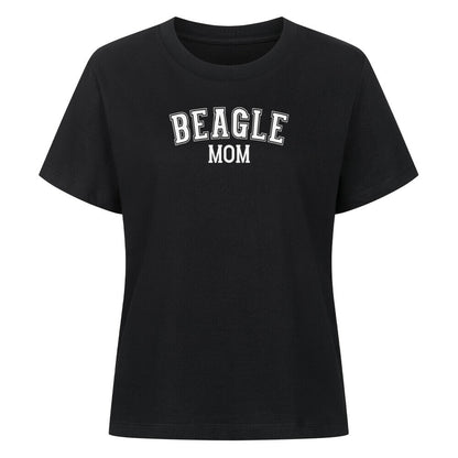 Premium Damen Shirt "Beagle - MOM" Schwarz – hunde-shirt.de