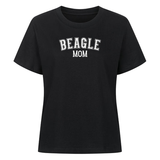 Premium Damen Shirt "Beagle - MOM" Schwarz – hunde-shirt.de