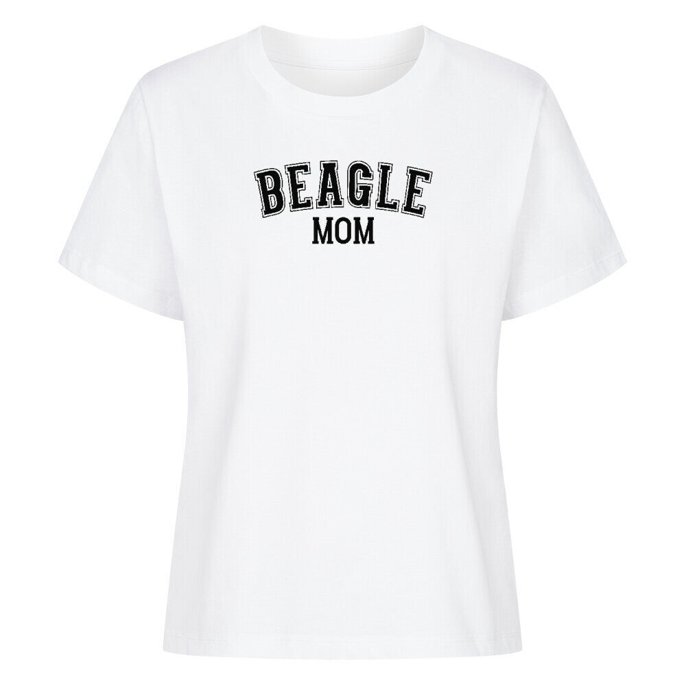 Premium Damen Shirt "Beagle - MOM" Weiß – hunde-shirt.de