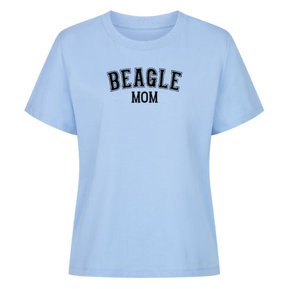 Premium Damen Shirt "Beagle - MOM" Sky Blue – hunde-shirt.de