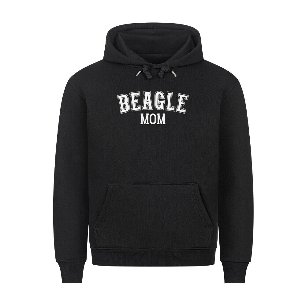 Premium Hoodie "Beagle - MOM" Schwarz – hunde-shirt.de