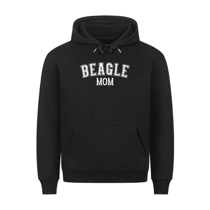 Premium Hoodie "Beagle - MOM" Schwarz – hunde-shirt.de