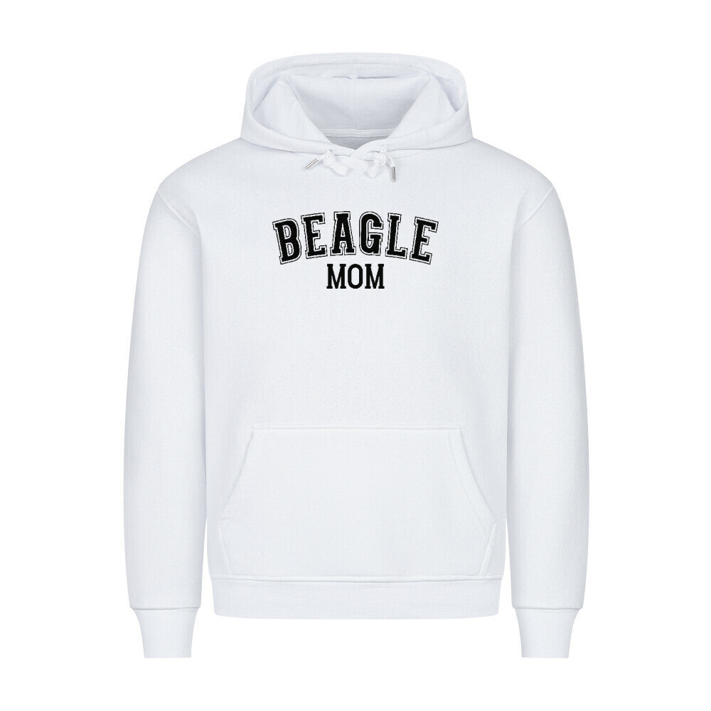 Premium Hoodie "Beagle - MOM" Weiß – hunde-shirt.de