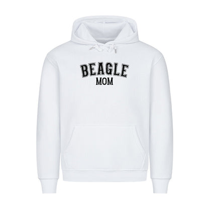 Premium Hoodie "Beagle - MOM" Weiß – hunde-shirt.de