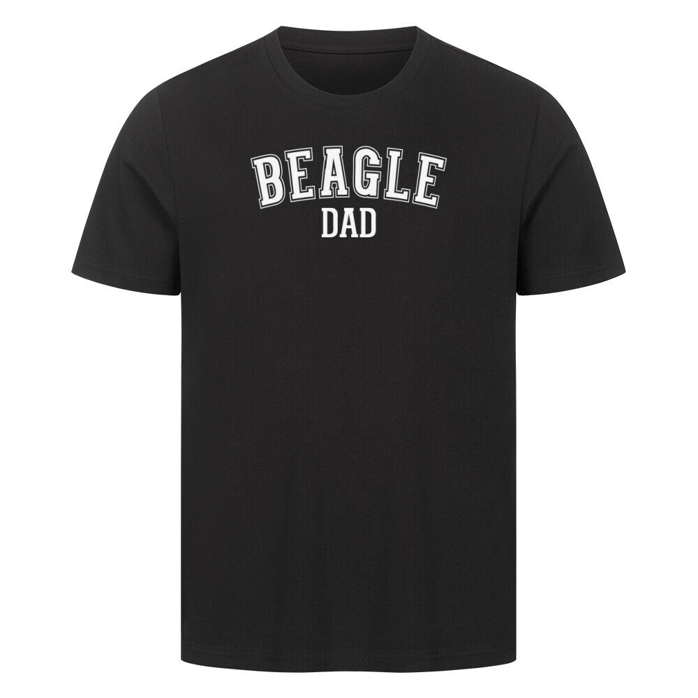 Premium T-Shirt "Beagle - DAD" Schwarz – hunde-shirt.de