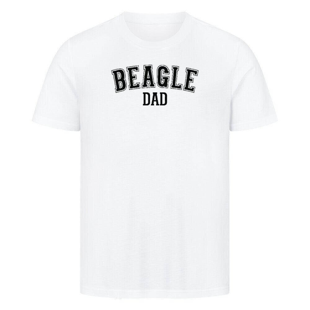 Premium T-Shirt "Beagle - DAD" Weiß – hunde-shirt.de