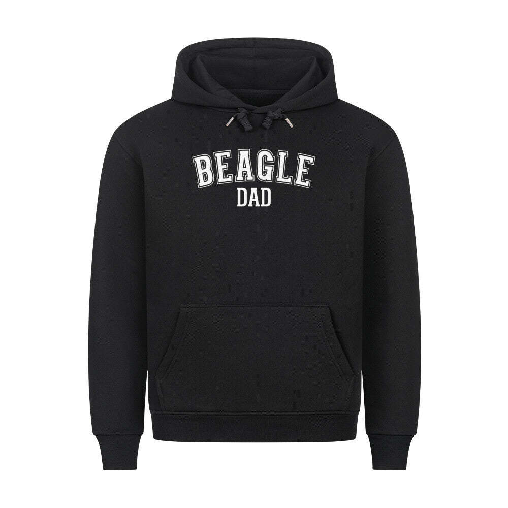 Premium Hoodie "Beagle - DAD" Schwarz – hunde-shirt.de