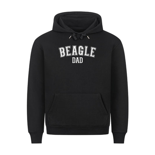 Premium Hoodie "Beagle - DAD" Schwarz – hunde-shirt.de