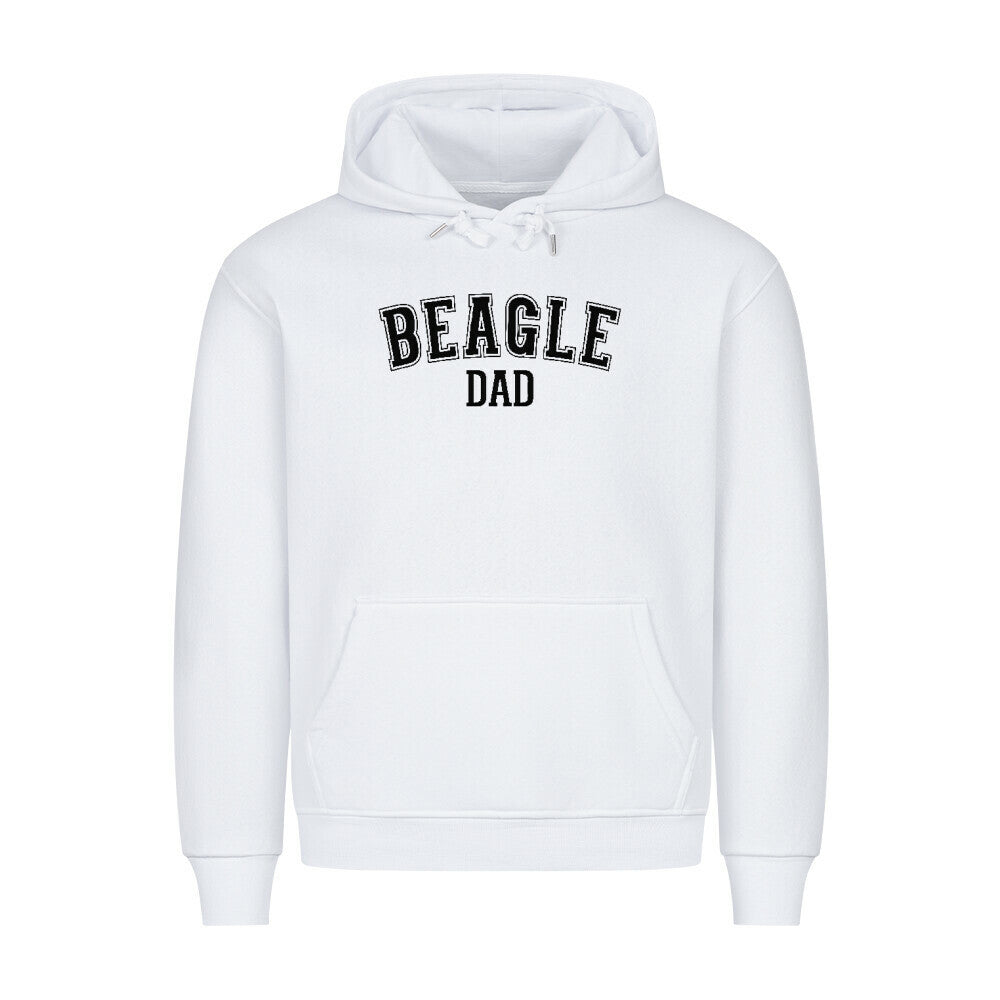 Premium Hoodie "Beagle - DAD" Weiß – hunde-shirt.de